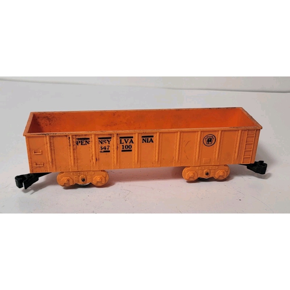 Lionel O Gauge Pennsylvania RR Hopper Freight Car Orange #347100 Model Train